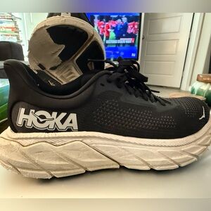 Hoka Black and Gray Athletic Shoes